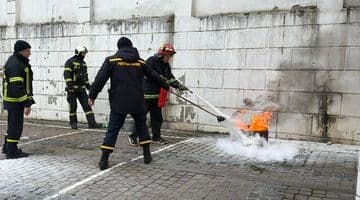 Працівники «НАІС» відпрацювали навички пожежної безпеки разом із фахівцями ДСНС